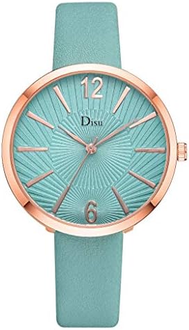 Watches for Women,Ladies Classic Big Face Dial WristWatch for Women Brand Disu Analog Quartz Watches with Leather Band