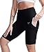 FIRM ABS Stretch Active Shorts Running Cycling Workout Short Leggings for Women Black L