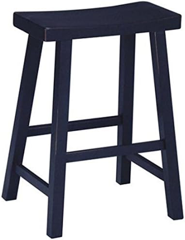 Sleek Construction Black 29" Traditional Chinese Design Saddle Stool