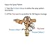 SOMMERLAND Brass Impact Tripod Sprinkler for Garden and Lawn with Heavy Duty Brass Impact Sprinkler Head(16-37 w/Head) (1-PK)-Color May Vary