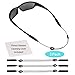 Adjustable Eyeglass Strap (3 Pack Mountain Style) - No Tail Sunglass Strap - Eyewear String Holder - With Bonus Glasses Cleaning Cloth - 3 Pack