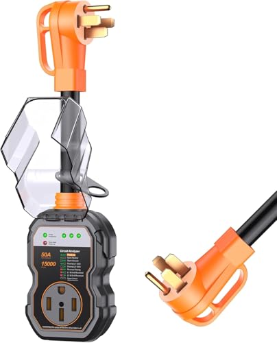 GEARGO RV Surge Protector 50 Amp Orange