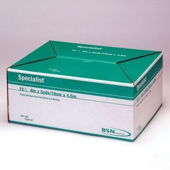 Rolyan Prest Specialist Plaster Bandages-Green Label: Extra Fast, Size: 3