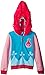 Trolls Girls' Little Movie Poppy Costume Zip Hoodie with Faux Fur on Hood, Blue/Pink, Small-4