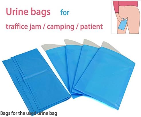 4pcs/lot Travel Urine Collection Bag Plastic Waterless Quick Dry Mini Toilet Traffic Jam Urinal Outdoor Camping Hiking Pee Bag