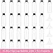 Cridoz 25Pcs 2 oz Clear Plastic Empty Bottles Travel Size Bottles Small Containers with Flip Cap for Liquids Toiletries Shampoo Lotion Conditioner