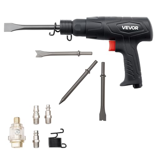 VEVOR Air Hammer, 2500-2700BPM Pneumatic Hammer with 2.76-inch Stroke & 4PCS 6.7"