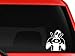 YourChoiceDecals Deadpool making heart sign on car truck SUV laptop mac toolbox wall window decal sticker 6 inches white with White Heart