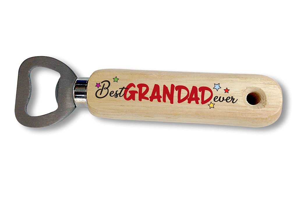 Wooden Handle Bottle Opener for Grandad/Grandparents Day/Fathers Day - Birthday - Christmas #1511