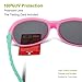 RIVBOS RBK006 Rubber Flexible Kids Polarized Sunglasses for Baby and Children Age 3-10