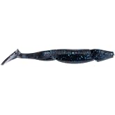 NetBait Big Spanky BaitFuel Infused Swimbait | Paddle Tail Soft Plastic | 5 Inch, Black Blue Flake