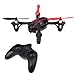 Hubsan H107C X4 (H107C) 4 Channel 2.4 Ghz RC Quad Copter with Camera, Red/Black