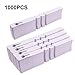 KINGLAKE 1000 Pcs White Plastic Plant Tree Tags Garden Plant Lables Plant Hanging Tags 2x20cm Wrap Around Nursery Garden Labels Large Writing Surface (Box of 1000)