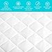 Queen Mattress Pad Cover -Queen Size Bed Pad (60x80 inch Deep Pocket Stretches up to 16 inches)- Quilted Fitted Sheet for Mattress, White