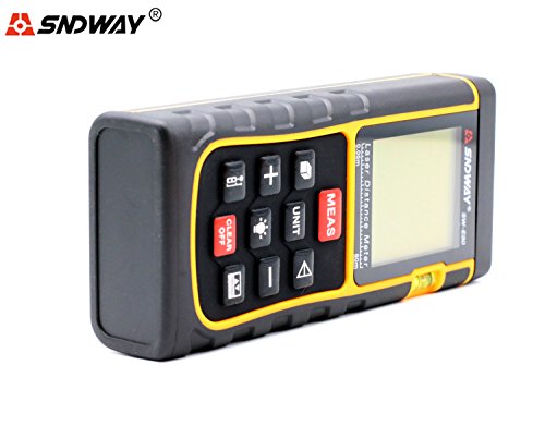 SNDWAY SW-E80 80M 262FT Digital Diastimeter Laser Distance Meter Laser Rangefinder Meter Area Volume Measure Tool