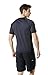 TSLA Men's UPF 50+Swim Shirt Loose-Fit Swim Tee Rashguard Top,Active Sun Block(mss01) - Charcoal & Black, Large.