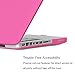 Rubberized Hard Case Cover for MacBook Pro 13.3 inches, Polycarbonate, Rose Red, GMYLE Silk Print