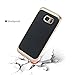 Samsung Galaxy S7 Edge Case, Torubia Premium TPU + PC Dual Layer Drop Protection Cover with Shock Absorption Bumper Anti-Skid Ultra Thin Lightweight Case for Samsung Galaxy S7 Edge - Golden