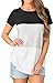 For G and PL Women's Short Sleeve Color Block Knits T Shirt