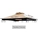 ABCCANOPY Replacement of Canopy L-GZ724PST-B Gazebo Canopy Set (Beige)