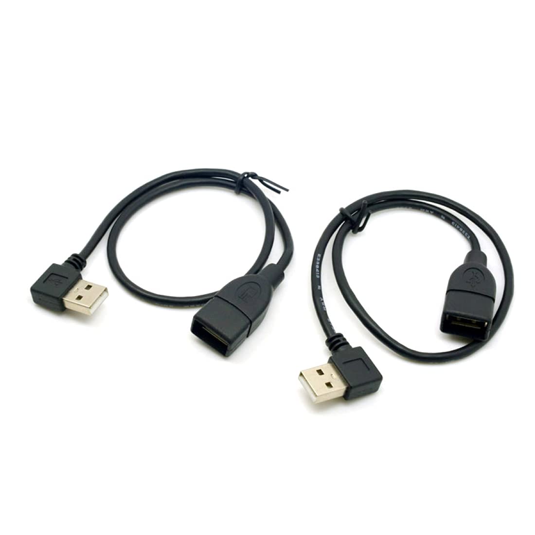 CY 480M USB 2.0 Left Angled Right Angled 90 Degree A Type Male to Female Extension Cable 40cm