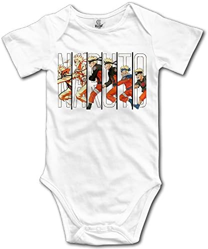 LopenD Naruto Cartoon Short Sleeves Variety Baby Onesies Crawler for Babies