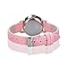 ARMIDO Watches for Girls – Easy Time Telling Kids Watch with Pink Faux Leather Strap