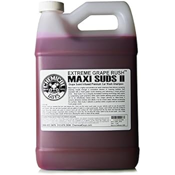 Chemical Guys CWS_1010 Maxi-Suds II Super Suds Car Wash Soap and Shampoo, Grape Scent (1 Gal)
