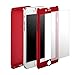 For iphone 6s Plus 5.5Inch, Mchoice New Hybrid Tempered Glass+Acrylic Hard Case Cover for iPhone 6S Plus 5.5inch (Red)