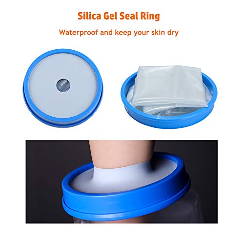 Cast Protector Waterproof Cast Cover Leg Protector Bandage Foot Cast Wrap Sleeve for Shower & Bath Cast Bag Protection for Adult Kids Broken Foot, Ankle, Knee, Toes (31'') - Thumbnail 2