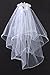OLIVIA KOO Girls Cross First Communion Veil Tiara Crown