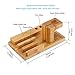 Hornorm Bamboo Docking Station Compatible with Apple Watch Stand, Apple Product, iPhone, 3 in 1 Wooden Desktop Organizer, Charging Stations for Multiple Devices, Cell Phones, Tablets, Pen