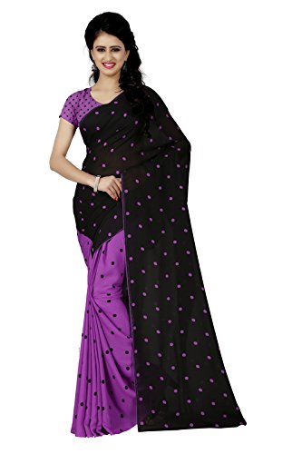 anand sarees georgette saree with blouse piece (1262_3_multicoloured_free size)
