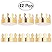 NUOLUX Gold Paper Crown Party Crown Hat Cap for Birthday Celebration Baby Shower Photo Props 12 Pack