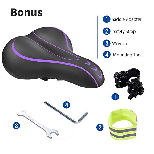 BLUEWIND Bike Seat, Bicycle Saddle Compatible with Peloton, Exercise or