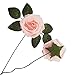 Topixdeals Artificial Flower Rose, 10pcs Real Touch Artificial Roses for DIY Bouquets Wedding Party Baby Shower Home Decor (PINK-10pcs)