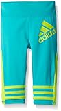 Adidas Toddler Girls' Active Capri Tight Legging, Green, 3T