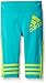 adidas Little Girls' Active Capri Tight Legging, Green, 6X
