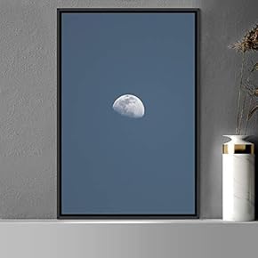 signwin Framed Canvas Wall Art Moon Astronomy &...