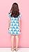 Edenpure Girl's Cute Casual Cotton Cartoon Animal Printed Short Sleeve Summer Playwear Dress(Peacock,6)