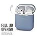 KeyBudz AirPods Case [Front LED Visible] Protective Silicone Cover and Skin Compatible with Apple AirPod Case 2 & 1 (Cobalt Blue)