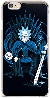 Mort and Rick GOT Stark Iron Throne Style iPhone 6 6s iPhone 7 8 iPhone X Silicone Soft Rubber Case (iPhone X)