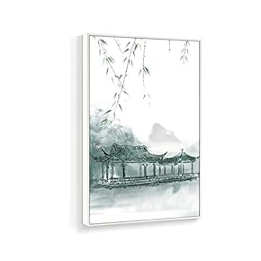 Framed Home Artwork Antique Plant for Living Room Bedroom