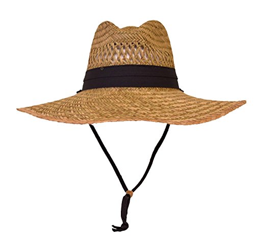 Florida Hat CompanyMen's Rush Straw Safari Tie Down Sun Hat