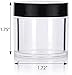 1 oz / 30 ml Clear Thick Wall Travel Refillable Jar (12 pack) Samples, Balms, Makeup and Cosmetics, Salves