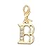 SENFAI 26 Alphabet English Letters Crystal First Initial Name Charms for Bracelet,Necklace,Zipper Puller