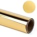 RUSPEPA Metallic Heat Transfer Vinyl - Soft Metallic Foil HTV Iron-on T-Shirt, Hoodie, Hats and More Fabric Garments - 20X12 Inch - Gold