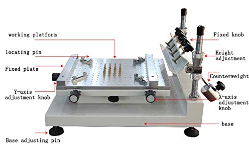 300x400mm 3040 Manual Solder Paste Stencil Printer-SMT PCB Printing Machine