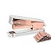 Premium Clear Acrylic Rose Gold Stapler with 1,000 Staples Set | Modern Office Desk Accessory To Brighten Up Your Workspace (Rose gold)