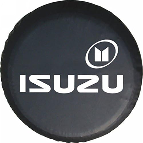 Xiawa Black Spare Tyre Cover Fit For Isuzu Spare Wheel Tire Cover Soft Protector PVC Cover 16inch